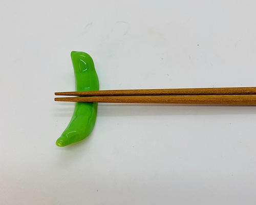 野菜果物箸置き えんどう豆 京焼 箸・箸置き 松斎窯 通販