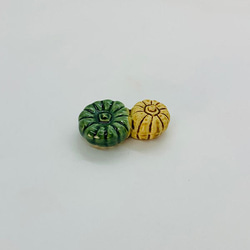 野菜果物箸置き　カボチャペア　京焼 4枚目の画像