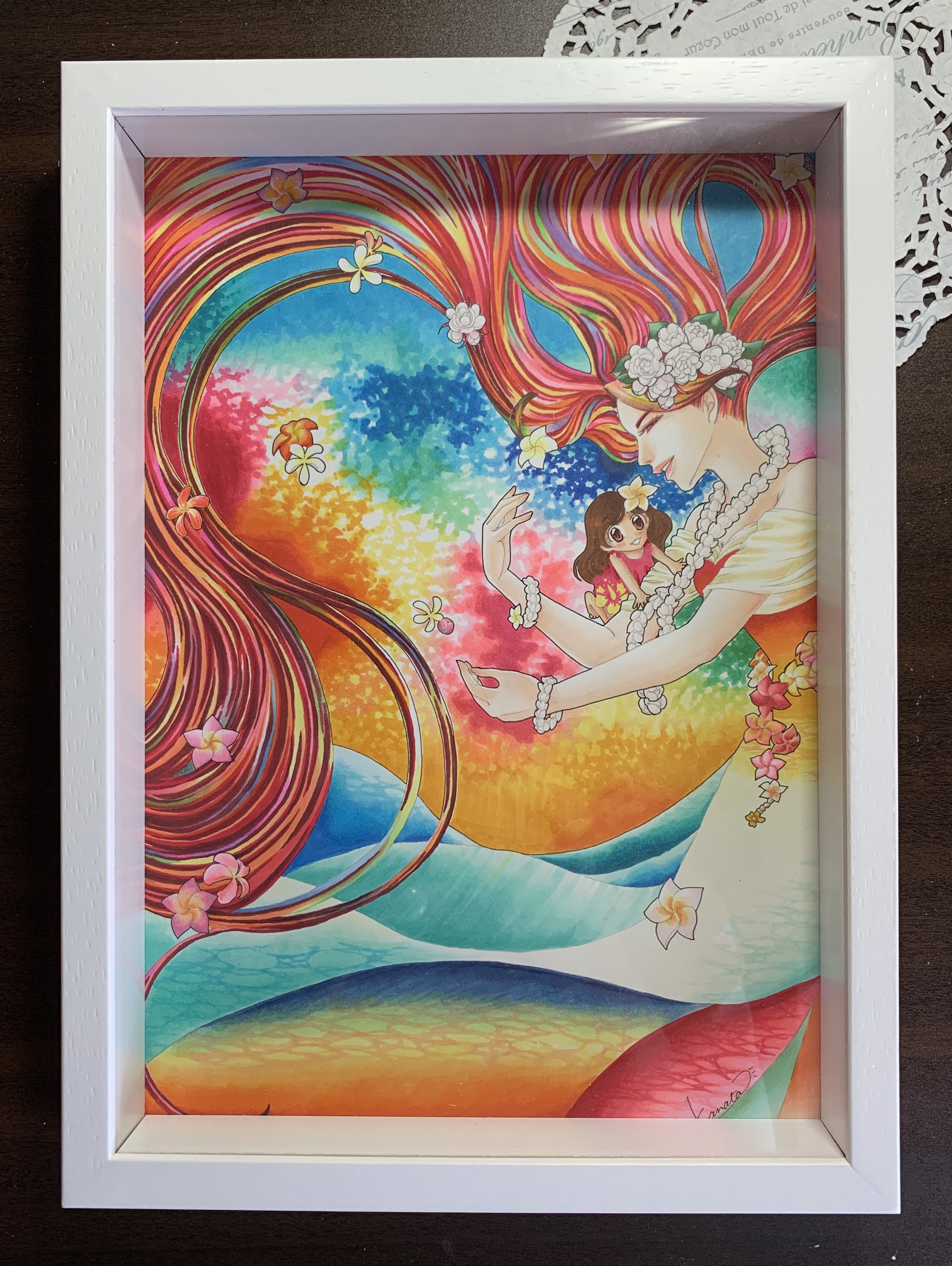 ペレ 手描き油絵 オリジナル 原画