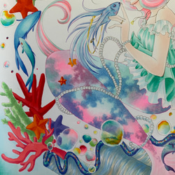 オリジナルイラスト『人魚姫-little marmaid-』 3枚目の画像