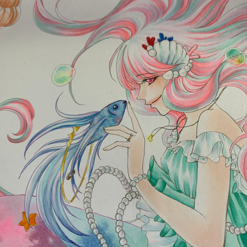オリジナルイラスト『人魚姫-little marmaid-』 イラスト kanata 通販