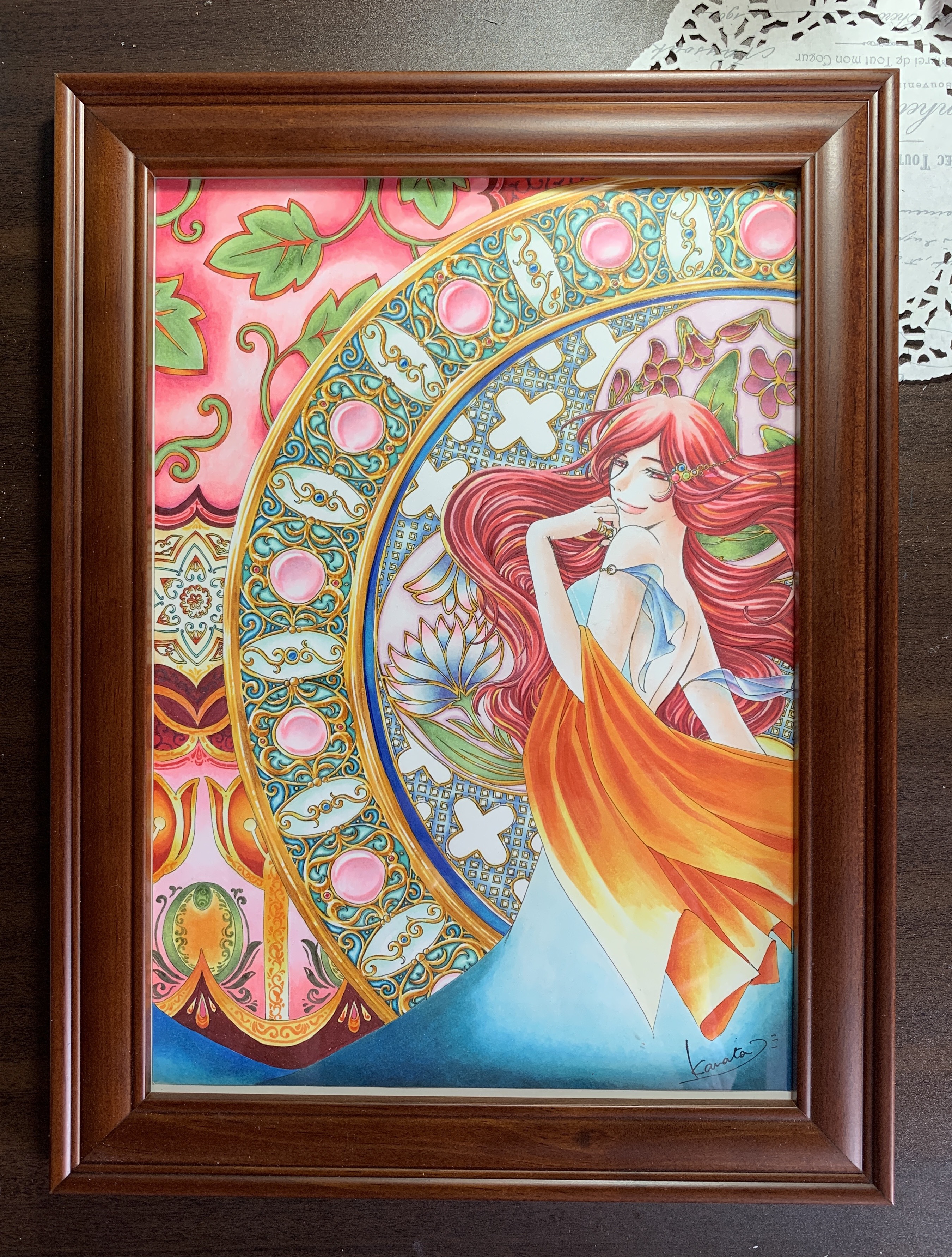 オリジナルイラスト『Flower goddess-Flora-』