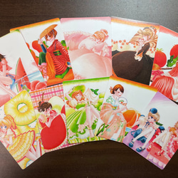 fruits&sweetsメッセージカード:杏子（あんず） 2枚目の画像