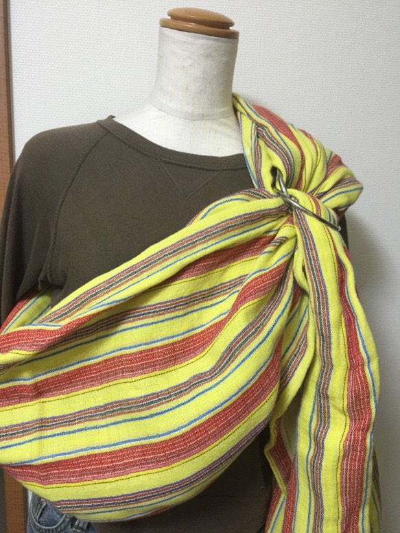 送料無料！ボーダー 今治産タオルスリング