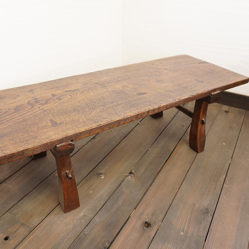 ケヤキ材 レトロ 文机 寺子屋 アンティーク 文机 ローテーブル 大正