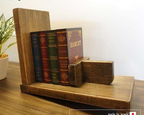 北欧レトロ 木製飾り棚 3段 立て掛け ブックスタンド 本立て 飾り棚 古