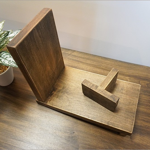 北欧 メープル材 無垢材 斜め ブックスタンド 木製 天然木 本立て