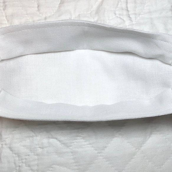 サラシの舟形立体マスク（男女兼用） 3枚目の画像