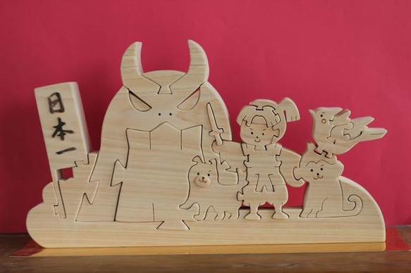 いざ鬼ヶ島へ！！桃太郎の組み木 その他置物 kirikabu 通販 2125253