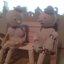 きりかぶおじさんが作った木の人形3点セット　受注生産 4枚目の画像