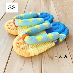 ＊room shoes＊布ぞうり／ SS22cm【レモンイエロークロスSS1】室内履き・おしゃれ・リラックス˚✧₊⁺ 1枚目の画像