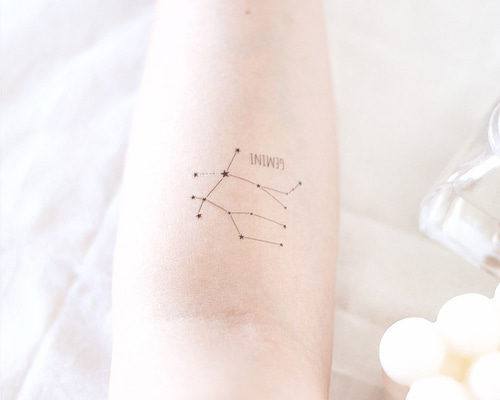 Gemini 双子座 タトゥーシール (感性デザイン) その他アクセサリー