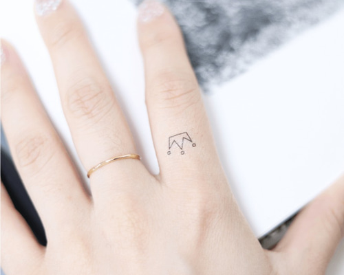 MELOGAPPAタトゥーシール No.096_Small bouquet/2週間肌を染める MAG!C TATTOO | MAG!C