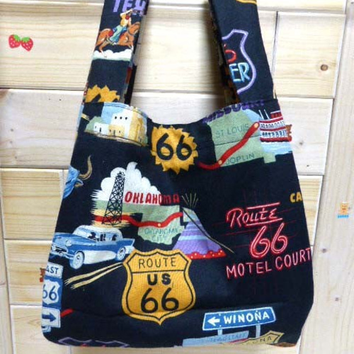 USAコットン アレキサンダー ヘンリーのプリント生地 □エコバッグ  