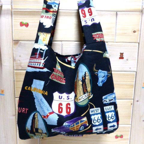 USAコットン アレキサンダー ヘンリーのプリント生地 □エコバッグ  