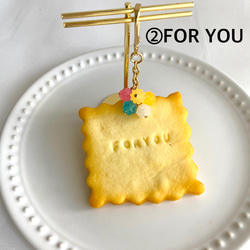 NEW♡大きめクッキー　キーホルダー　食品サンプル　クリスマスギフト　インテリア　お礼　ギフト　感謝　文字　お菓子 3枚目の画像