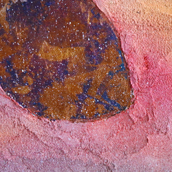 原画『秋の月』絵画　手描き　一点物　壁掛け　イラスト　絵　インテリア　装飾　紅葉　秋　月　幻想　箔　神秘　月の絵　アート 4枚目の画像