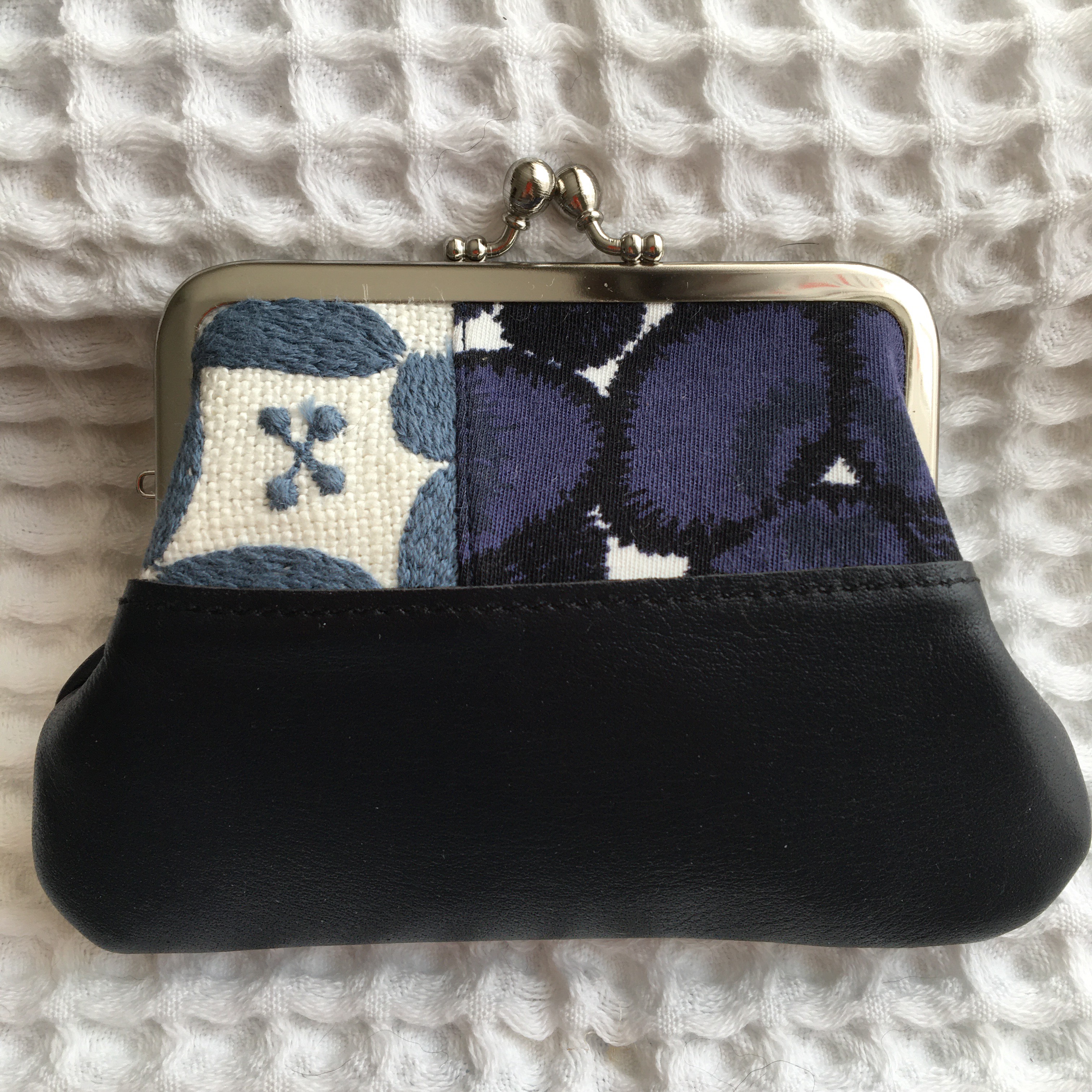 ミナペルホネン*sumile×dearがま口革財布 その他ミニ財布