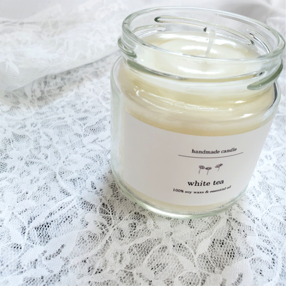 soy candle  【  whitetea  】 1枚目の画像