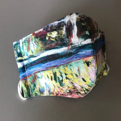 《送料無料》名画を纏う立体マスク　モネ「睡蓮」⑥ 2枚目の画像