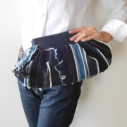 Patchwork Denim Clutch Bag 06 2枚目の画像