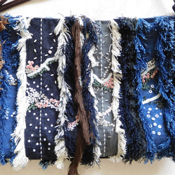 春の気配　ポシェット ビーズ刺繍と岡山デニム patchwork 31　 7枚目の画像