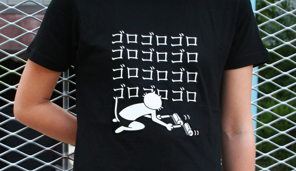【SLAE】ネコぱんゴロゴロTシャツLサイズ 2枚目の画像