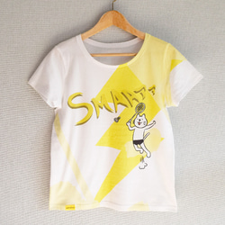 ネコぱん スマッシュTシャツ バドミントン レディースMサイズ 6枚目の画像