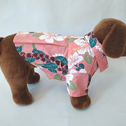 夏！犬の洋服【送料無料】ハワイ産生地使用のアロハシャツ 小型犬中型