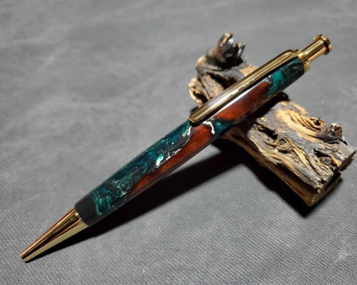 流木ウッドレジンボールペン【送料・ギフトボックス無料・当日発送