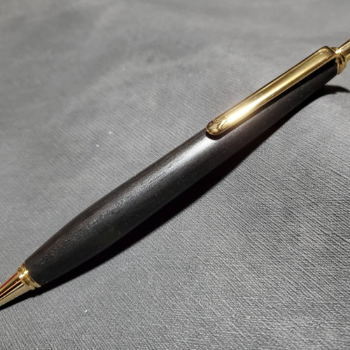 銘木 本黒檀 真黒 ウッドシャープペンシル【送料・ギフトボックス無料