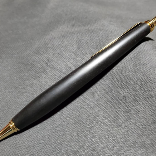 銘木 本黒檀 真黒 ウッドシャープペンシル【送料・ギフトボックス無料