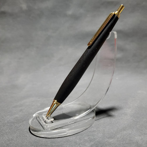 銘木 本黒檀 真黒 ウッドシャープペンシル【送料・ギフトボックス無料