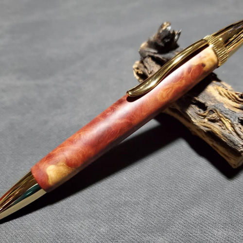 ユーカリマリー ゴールドフィールドバール 【瘤杢】ウッドボールペン