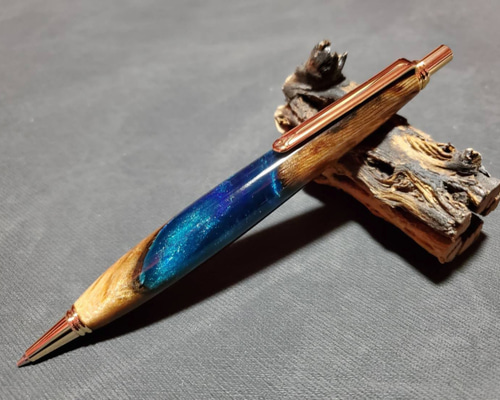 屋久杉？ 木軸木製 ウッドレジン シャープペンシル 0_a760fd08d0a3a284f0f111ff84d8