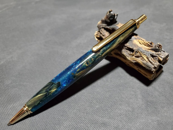 緑青腐菌 ウッドレジンシャープペンシル【送料・ギフトボックス無料