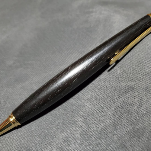 銘木 本黒檀 真黒 ウッドシャープペンシル【送料・ギフトボックス無料