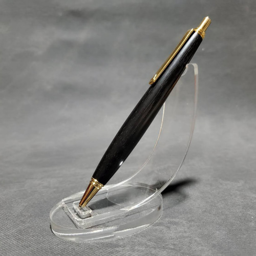 銘木 本黒檀 真黒 ウッドシャープペンシル【送料・ギフトボックス無料