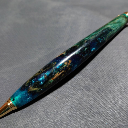 緑青腐菌 ウッドレジンシャープペンシル【送料・ギフトボックス無料