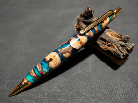 ハケア 木の実ウッドレジンシャープペンシル 【送料・ギフトボックス