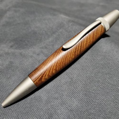 銘木 槐( えんじゅ) 回転式パトリオットボールペン【送料・ギフト