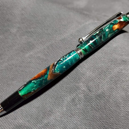 流木ウッドレジンスタイラスボールペン《タッチペン》 【送料・ギフト