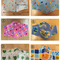 サイズ追加しました♡送料無料♡かわいい立体マスク♡キッズサイズ♡2枚よりどり♡選べる裏地♡子ども♡ 3枚目の画像
