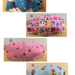サイズ追加しました♡送料無料♡かわいい立体マスク♡キッズサイズ♡2枚よりどり♡選べる裏地♡子ども♡ 4枚目の画像