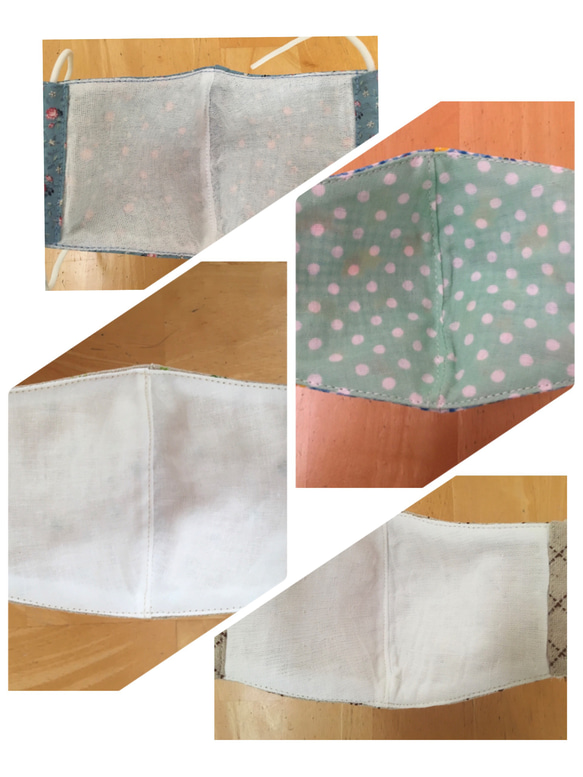 サイズ追加しました♡送料無料♡かわいい立体マスク♡キッズサイズ♡2枚よりどり♡選べる裏地♡子ども♡ 5枚目の画像