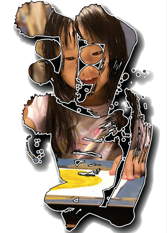 アート書道【スマホ待ち受け壁紙製作】✨ 2枚目の画像