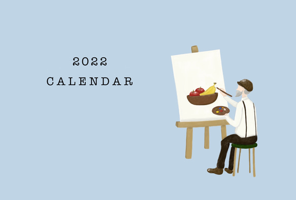 (4月始まりご対応可)レトロ可愛い♪フルーツモチーフカレンダー(2022) 6枚目の画像
