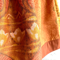 L-XL size　葉っぱと壺の落ち着いた布団皮スカート 4枚目の画像