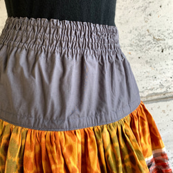 S-M size　大輪の曼珠沙華のような布団皮スカート 5枚目の画像