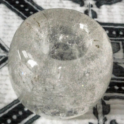 天然石とレジンのペン立て・歯ブラシ立て　-まる型-　　【ヒマラヤ水晶】 2枚目の画像